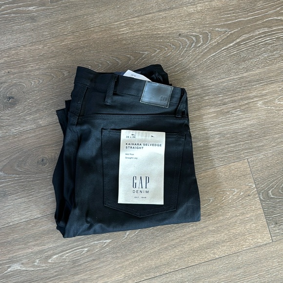 GAP Other - NWT Sold Out GAP Men’s Kaihara Selvedge Straight Mid Rise Black Jeans